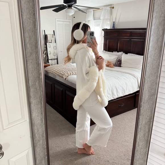White Fur Sweater Top - Picture 6 of 14